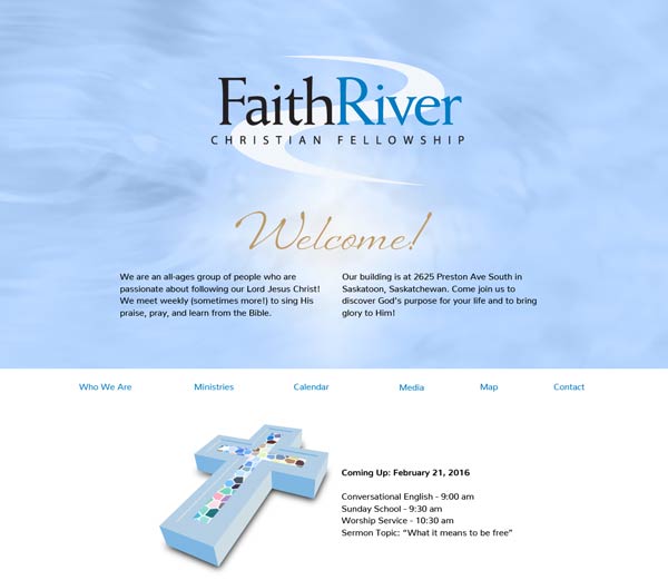 Faith River Christian Fellowship Joomla Template Design
