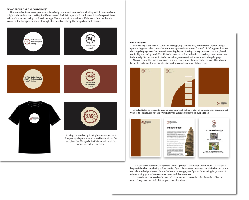 SAS Design Standards Guide page samples